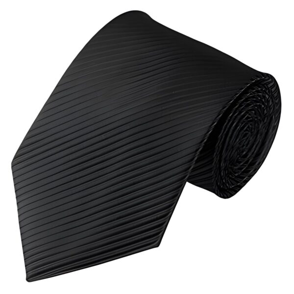 Λεπτή ανδρική γραβάτα Original Men's Fashion Black Thin Stripes 6 εκ., μαύρη