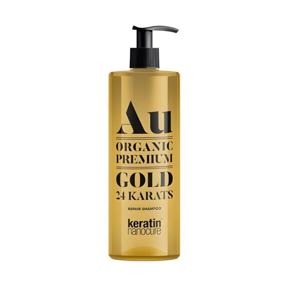 Σαμπουάν μαλλιών Keratin Nanocure Au Gold 24CT Shampoo, 500 ml