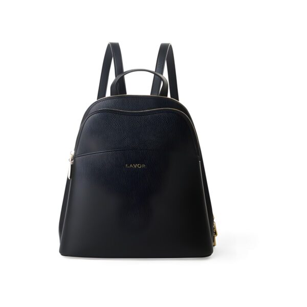 Γυναικείο backpack Lavor από PVC, μαύρο, 29x30 εκ.