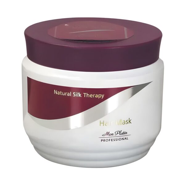 Μάσκα μαλλιών Mon Platin Black Caviar Hair Mask Black Caviar & Silk Protein, 500 ml