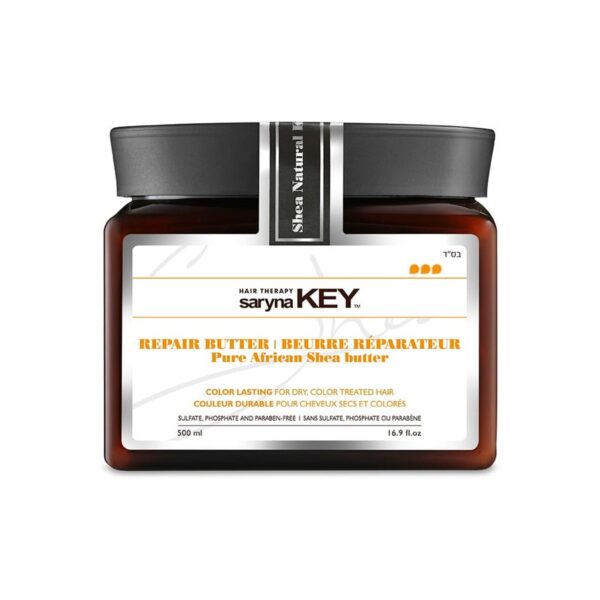 Βούτυρο μαλλιών Saryna Key Color Lasting Pure African Shea Butter, 500 ml