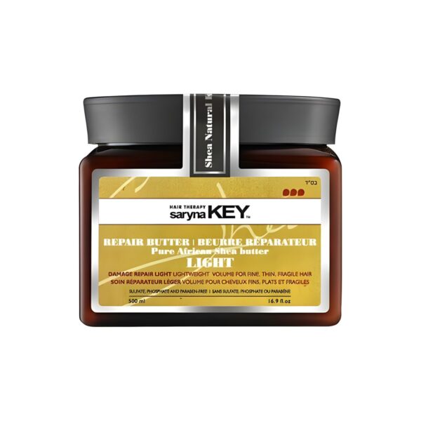 Βούτυρο μαλλιών Saryna Key Pure Africa Shea Damage Repair Light, 500 ml
