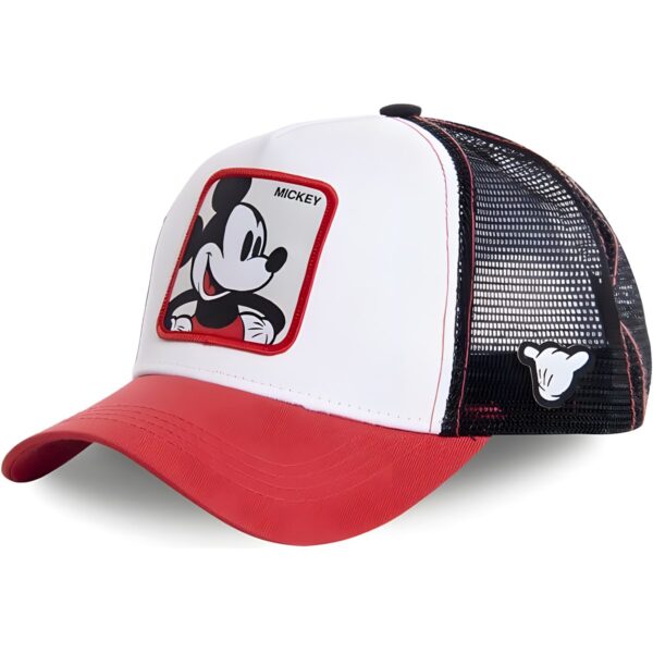 Παιδικό υφασμάτινο καπέλο jockey Super Kids Caps Mickey Mouse, λευκό
