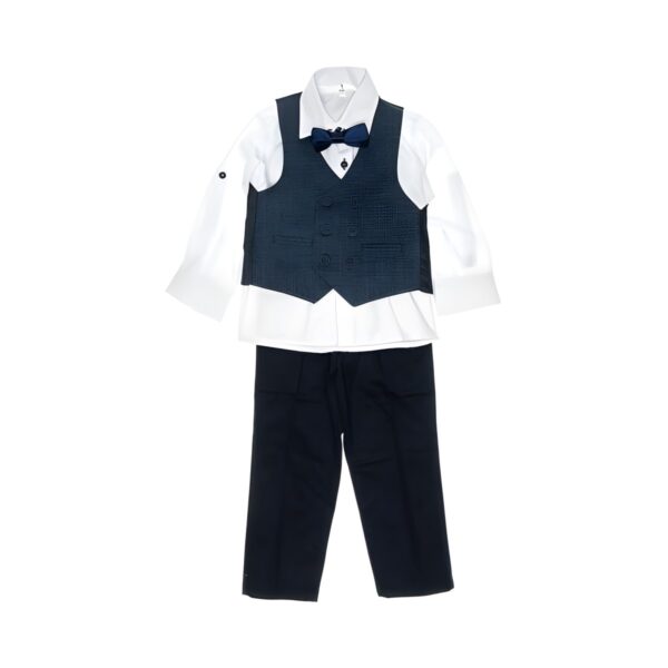 Παιδικό καλοκαιρινό κοστούμι Enigmatic 4 τεμαχίων, navy blue