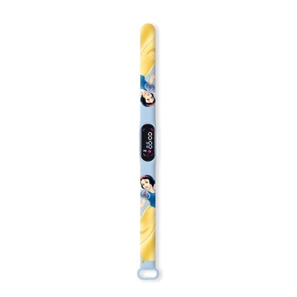 Παιδικό αδιάβροχο smartwatch Super Kids Snow White με λουράκι από καουτσούκ/πλαστικό, κίτρινο