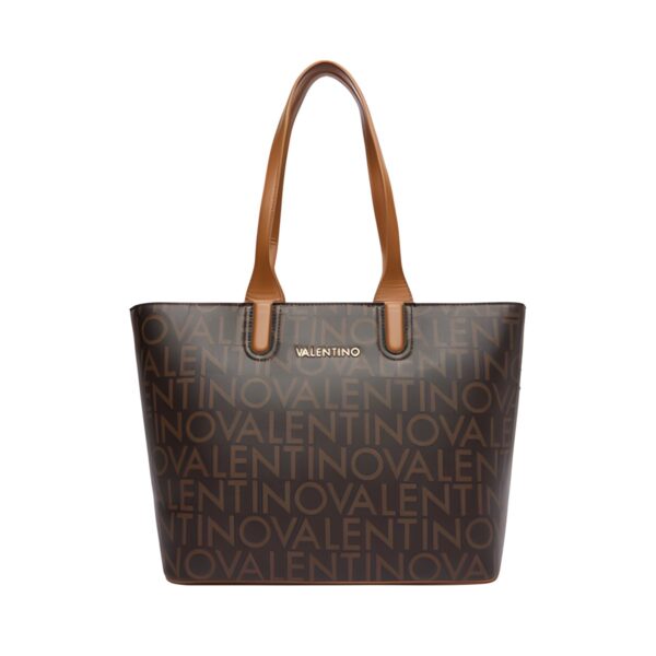 Γυναικεία τσάντα χειρός και ώμου Valentino Bags Regina Re από οικολογικό δέρμα, καφέ, 35x28 εκ.
