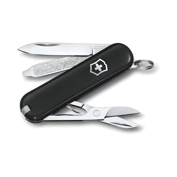 Ελβετικός σουγιάς Victorinox Classic SD 7 λειτουργιών, μαύρος, 58 mm
