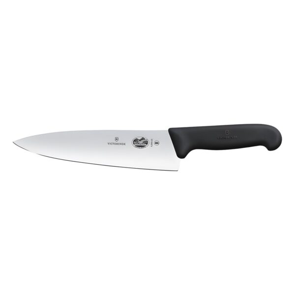 Μαχαίρι Chef Victorinox Fibrox από ανοξείδωτο ατσάλι, 20 εκ., μαύρο
