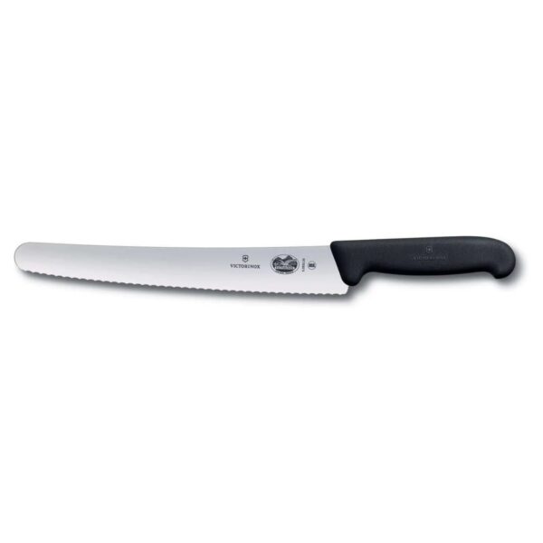 Οδοντωτό μαχαίρι τεμαχισμού Victorinox Fibrox από ανοξείδωτο ατσάλι, 26 εκ., μαύρο