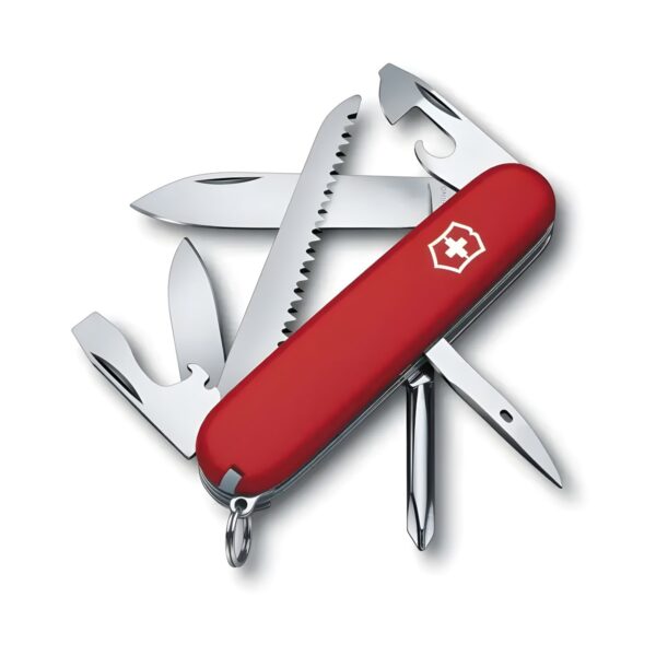 Ελβετικός σουγιάς Victorinox Hiker 91 mm με 13 λειτουργίες, κόκκινος