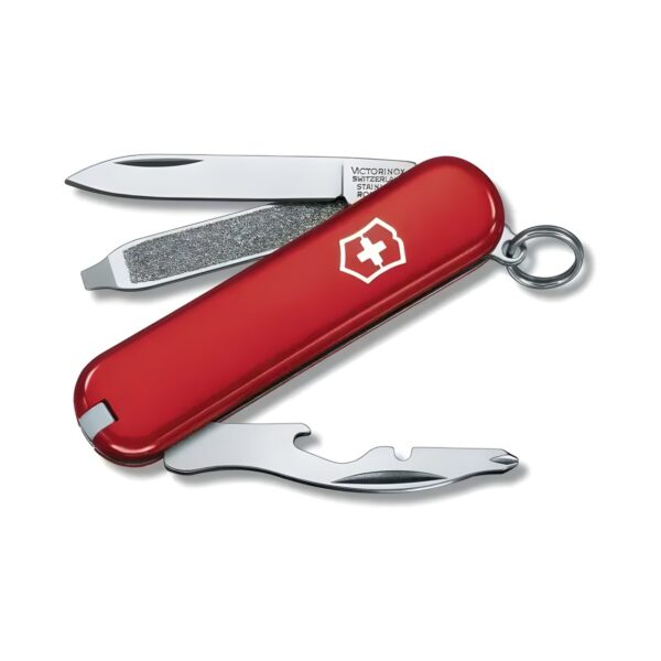Ελβετικός σουγιάς Victorinox Rally 58 mm με 9 λειτουργίες, κόκκινος