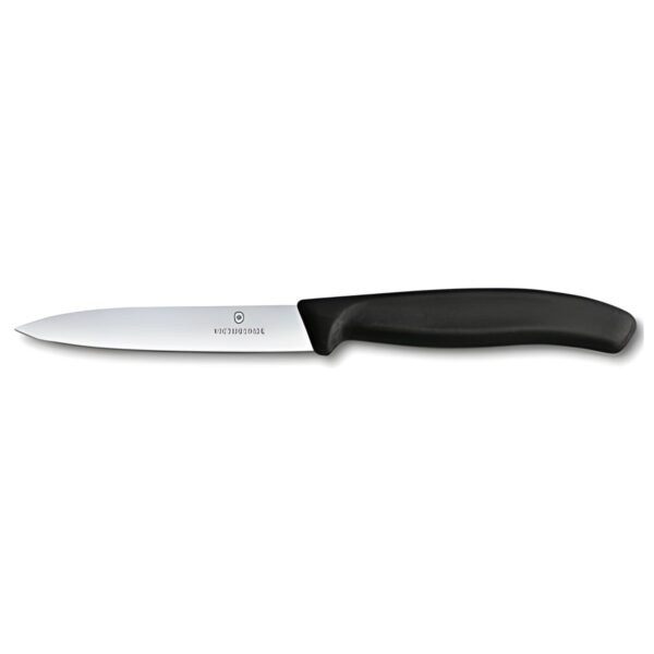 Μυτερό μαχαίρι κουζίνας Victorinox Swiss Classic από ανοξείδωτο ατσάλι, 10 εκ., μαύρο